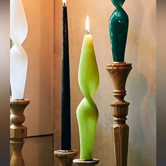 Anthropologie Glossy Twist Taper Candle (Sold Individually) - Picture 6 of 7